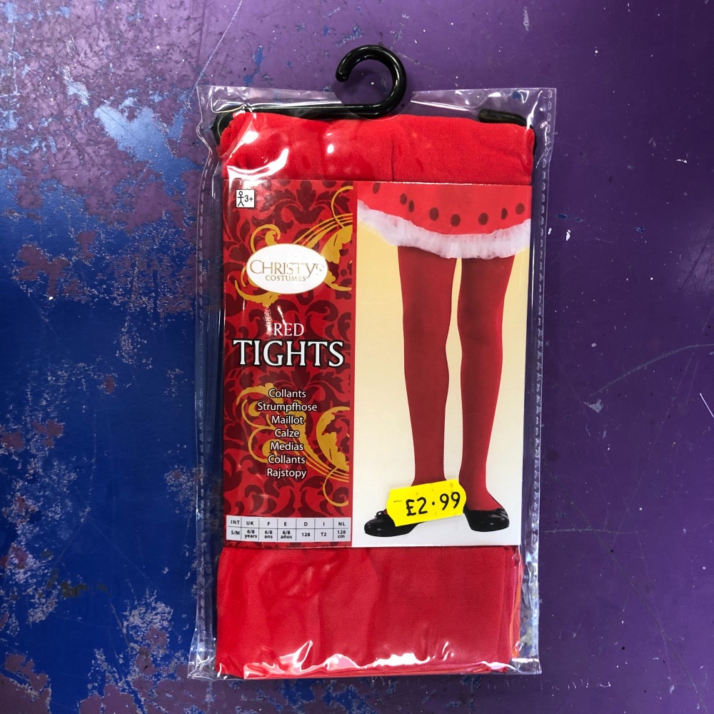 Childrens Fashion Tights Red