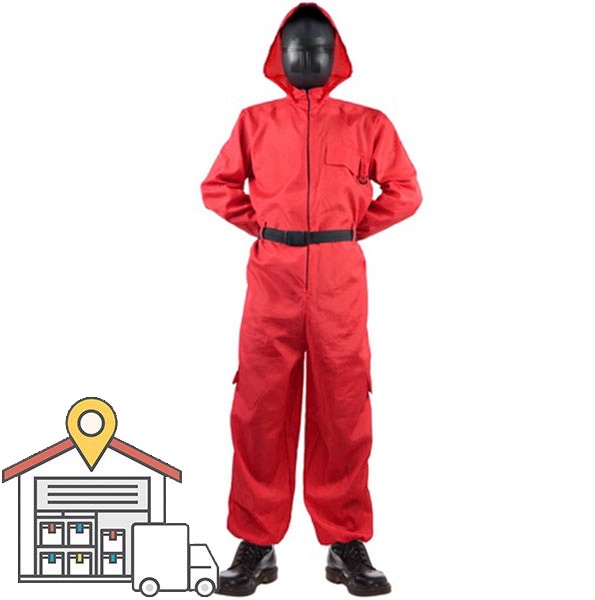 Red Game Guard Adult Costume WAREHOUSE