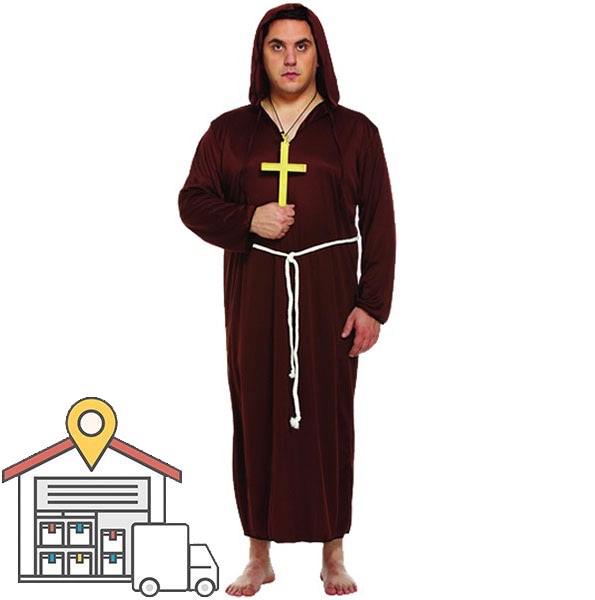 Monk XL Adult Costume WAREHOUSE