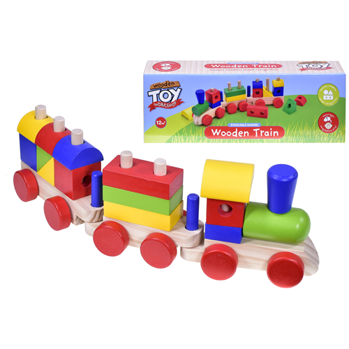 Wooden Stacking Train Playset