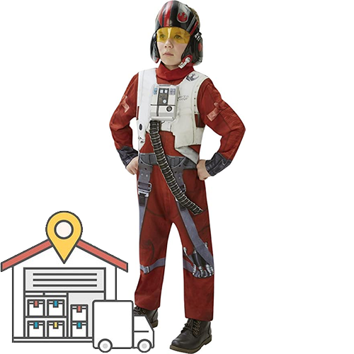 Deluxe Poe X-Wing Fighter Child Costume WAREHOUSE