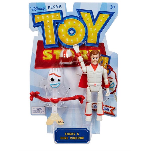 Toy Story 4 Posable Action Figure Forky & Duke Caboom