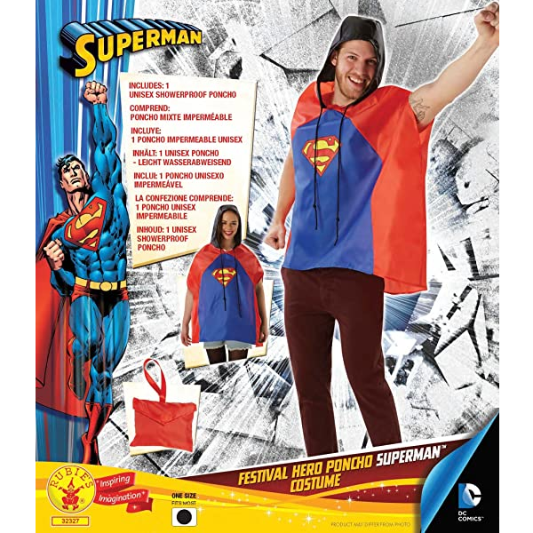 Superman Festival Poncho Costume