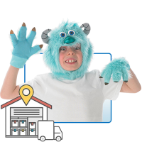 Sulley Headpiece & Gloves WAREHOUSE