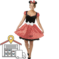 Sassy Minnie Mouse Adult Costume WAREHOUSE