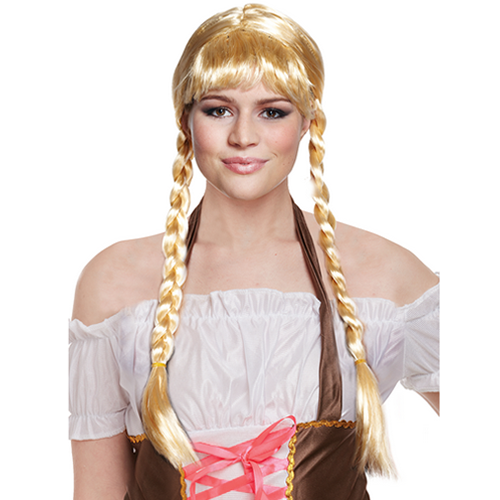 Long Blonde Wig With Plaits