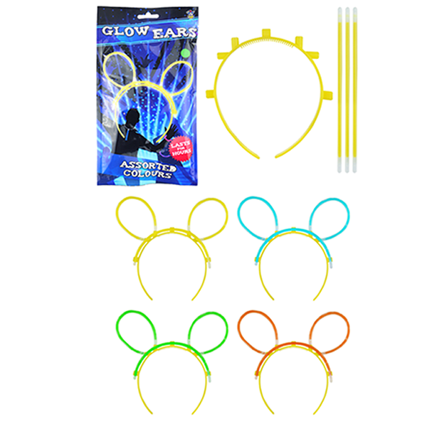 Glow Party Glow Ears Assorted Colours