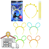 Glow Party Glow Ears Assorted Colours WAREHOUSE