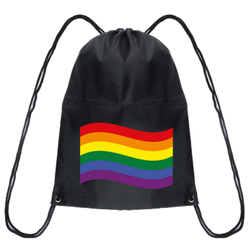 Pride Flag Drawstring Bag