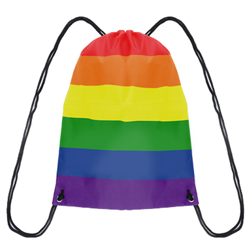 Pride Rainbow Drawstring Bag