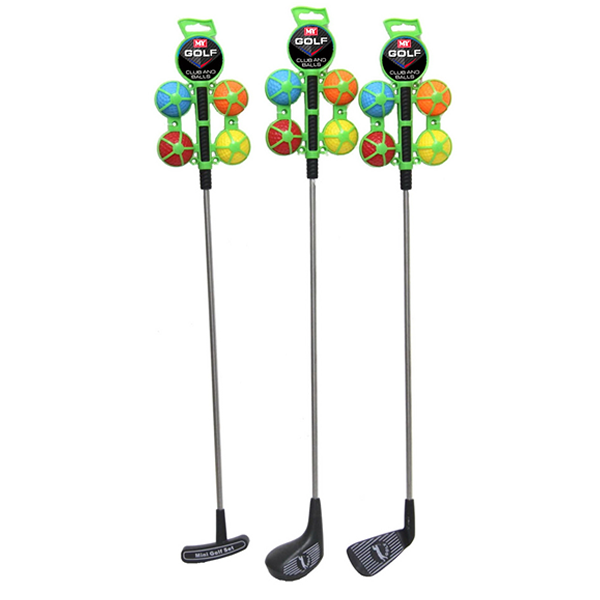 Golf Club And Balls Assorted