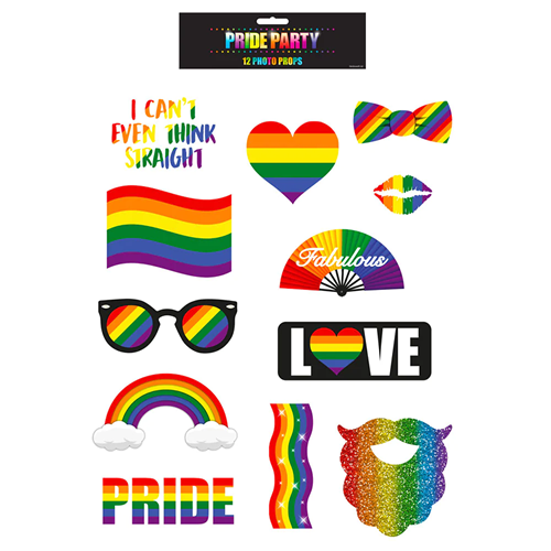 Pride Photo Booth Props With Sticks