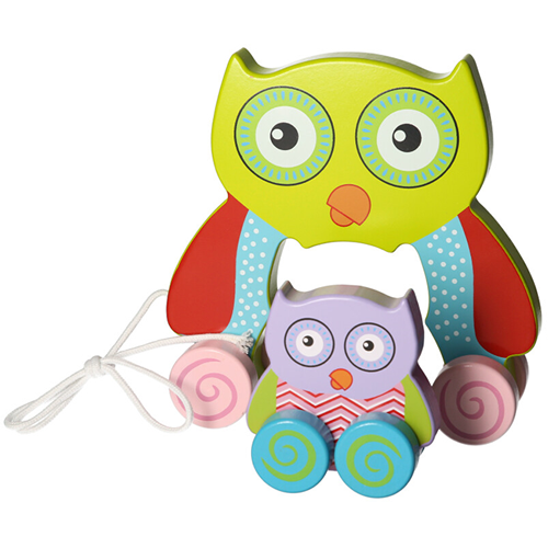 Pull Along Chunky Wooden Owl