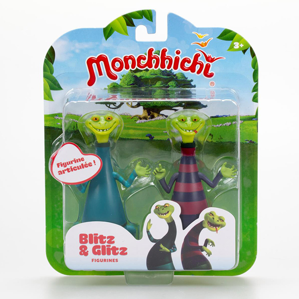 Monchhichi Posable Blitz & Glitz Figurines