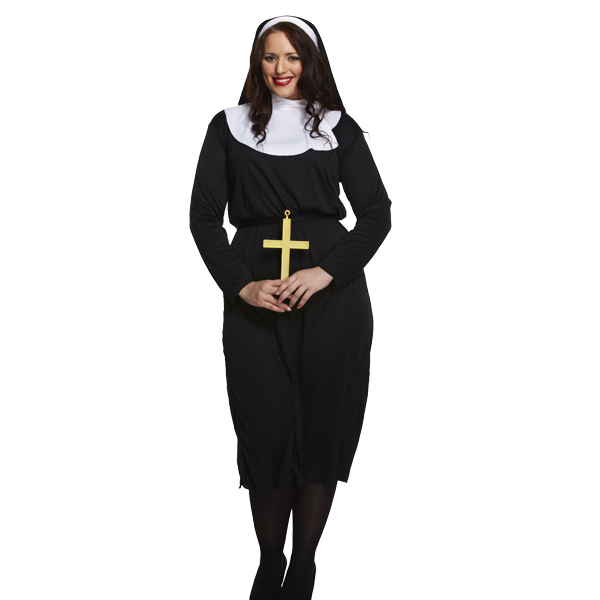Curvy Girl Nun Adult Costume