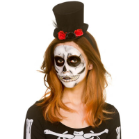 Day of the dead mini top hat