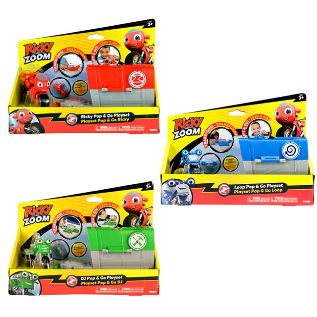Ricky & Zoom Pop And Go Playset Assorted