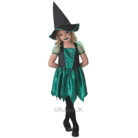 Green Spider Witch Child Costume