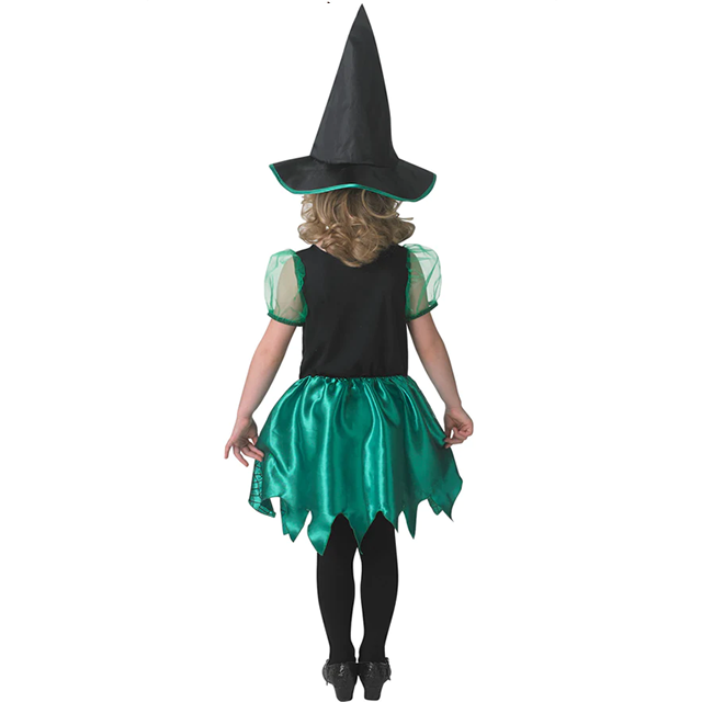 Green Spider Witch Child Costume