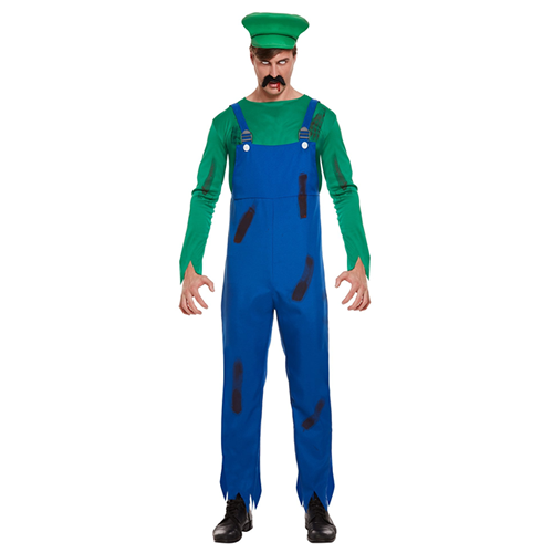 Zombie Super Workman Green Adult Costume