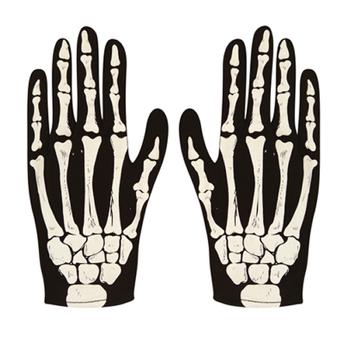 Skeleton Gloves Adult