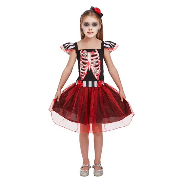 Skeleton Girl Child Costume
