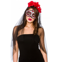 Day Of The Dead Mask & Veil