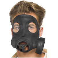 Gas Mask Latex Black