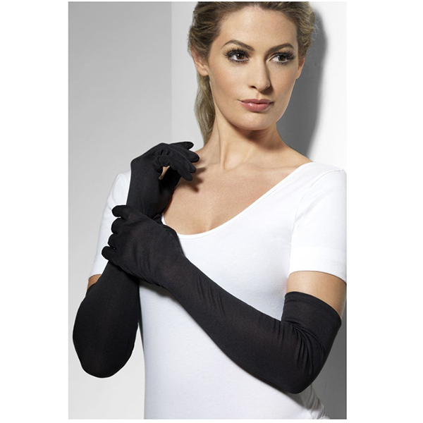 Fever Long Black Gloves