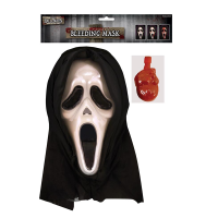 Bleeding Ghost Mask With Heart Pump