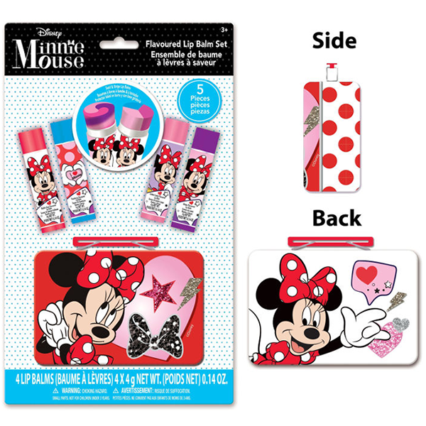 Disney Minnie Mouse Flavoured Lip Balm Set