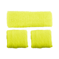 Sweatbands & Wristbands Set Yellow