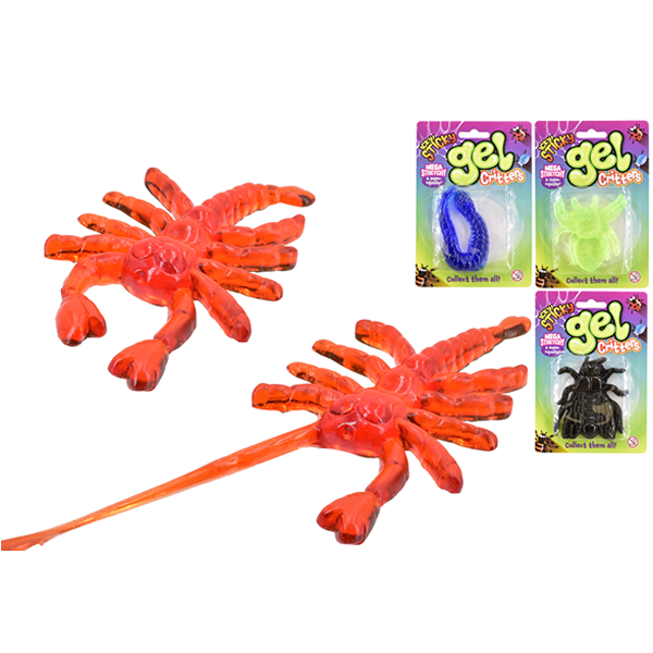 Icky Sticky Gel Critters Assorted
