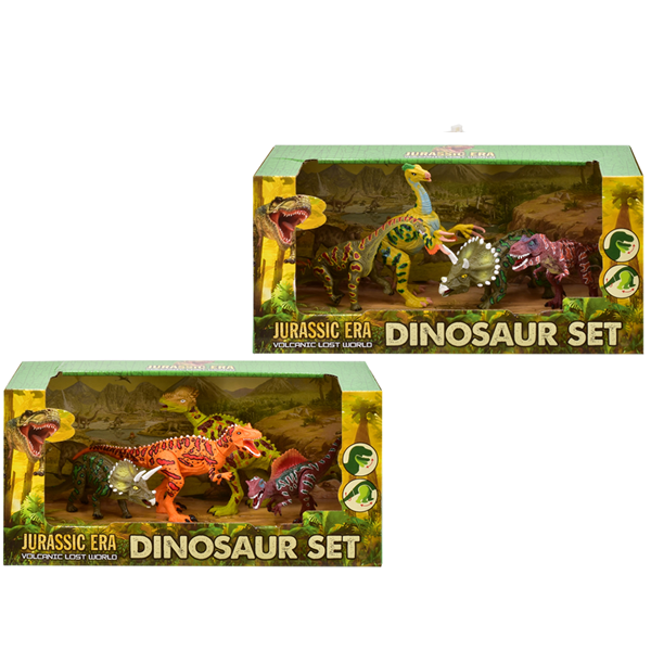 Jurassic Era 4 Piece Dinosaur Set Assorted
