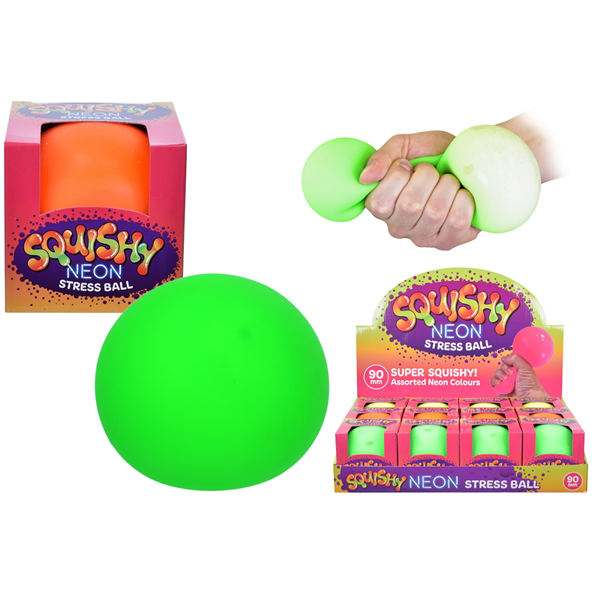 Squishy Neon Stress Ball Assorted