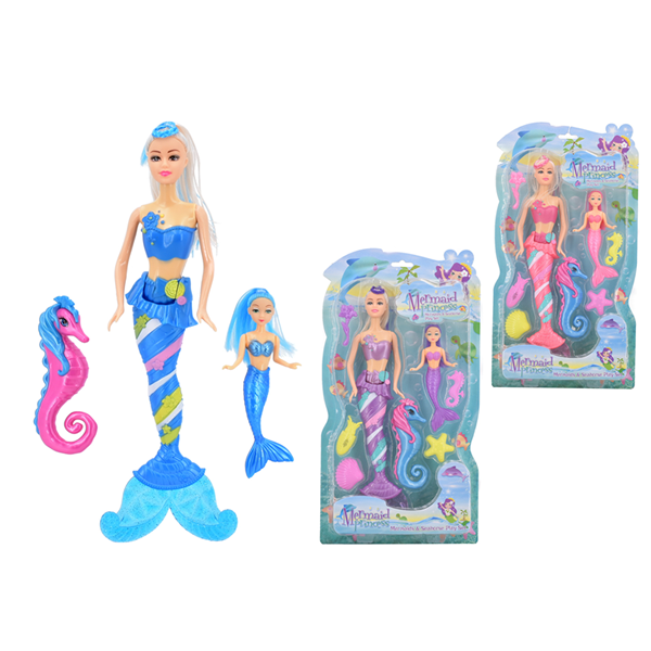Mermaids & Seahorse Play Set Assorted