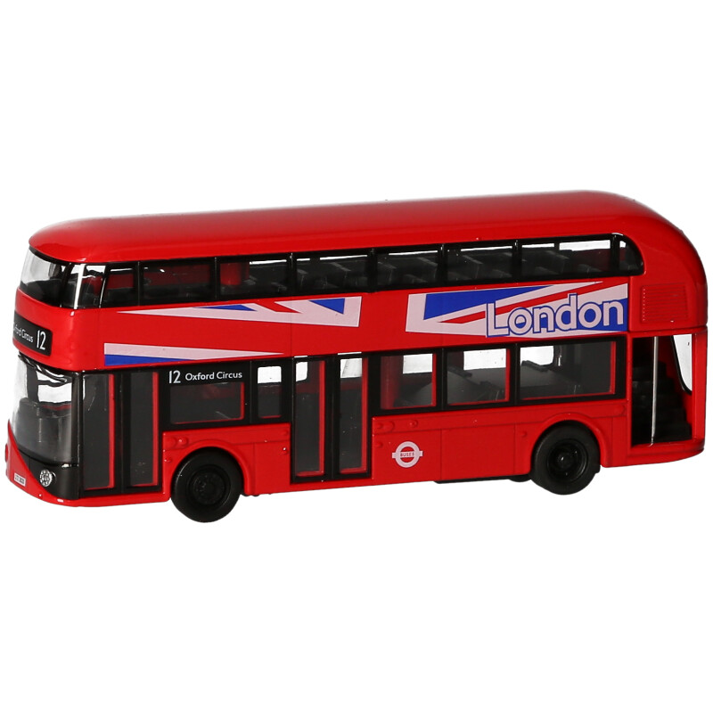 Modern London Bus Pull Back