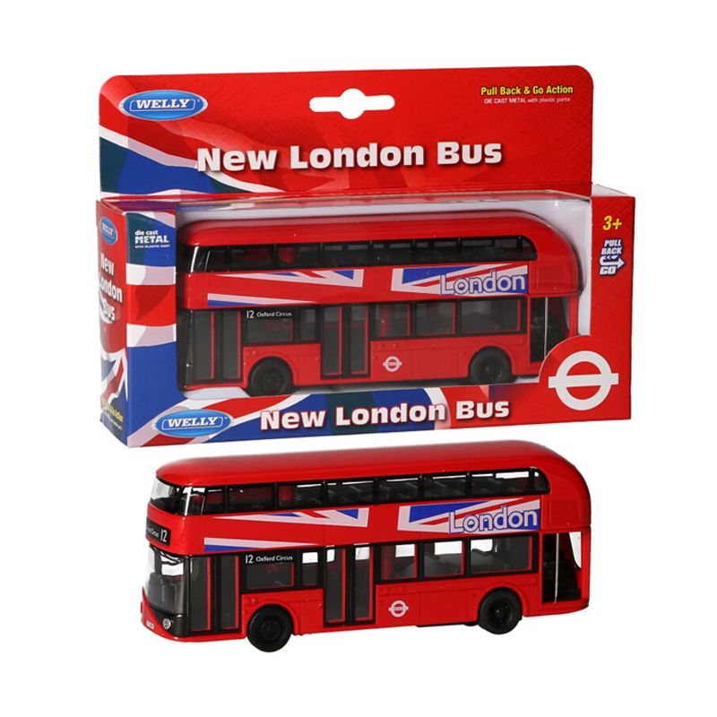 Modern London Bus Pull Back