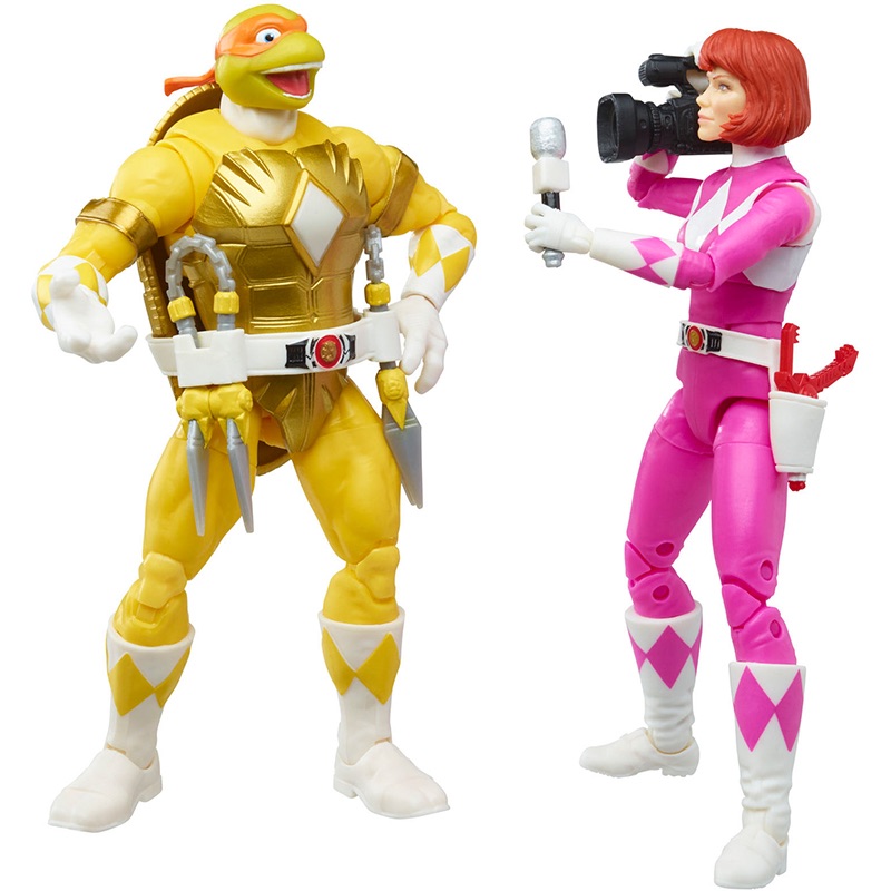 Power Rangers x TMNT Lightning Collection April O'Niel & Michelangelo