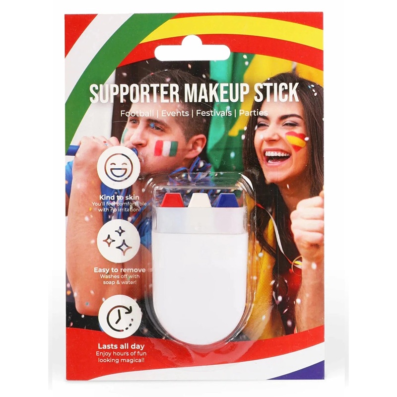Supporter Make-Up Stick Red White & Blue