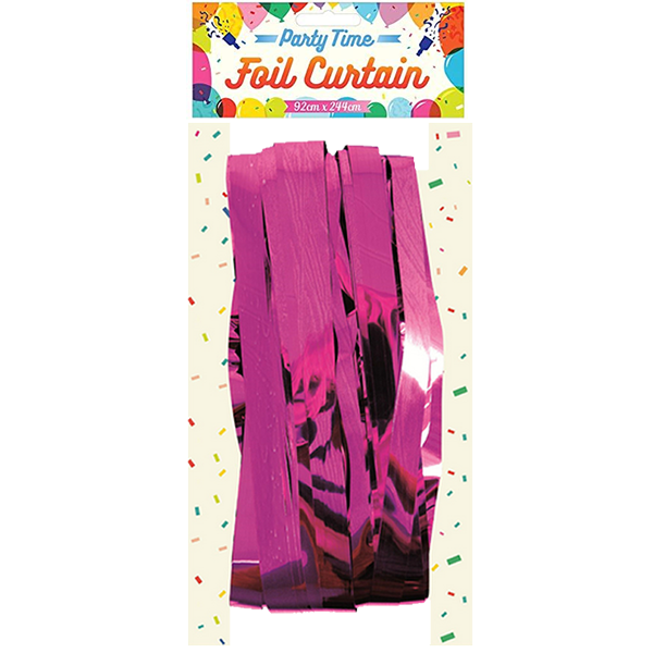 Foil Curtain Hot Pink