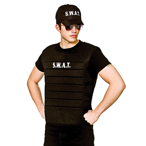 SWAT Vest & Cap Adult Costume