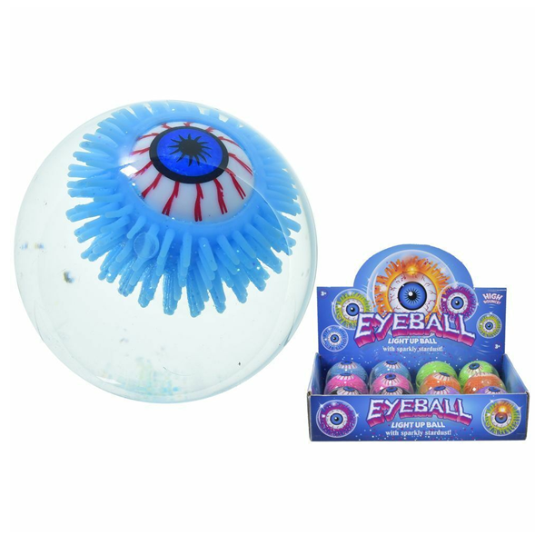 Bouncy Glittery Light-Up Eyeball Assorted