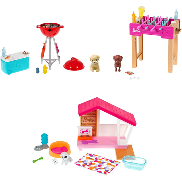 Barbie Mini Playset With Pet Assorted