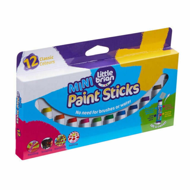 Little Brian Mini Paint Sticks 12 Pack