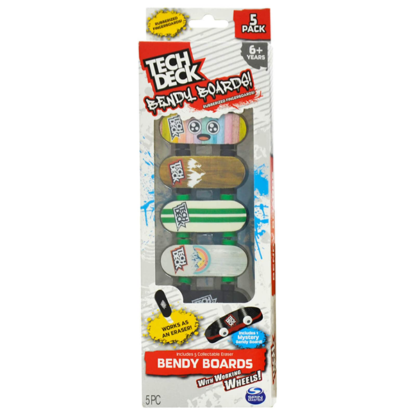 Tech Deck Bendy Boards 5 Pack Assorted