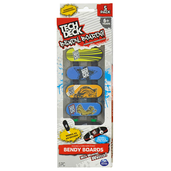 Tech Deck Bendy Boards 5 Pack Assorted