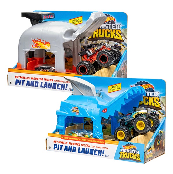 Hot Wheels Monster Truck Pit & Launch Set Assorted