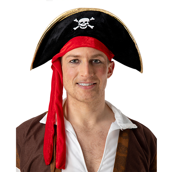 Pirate Hat With Attached Bandana