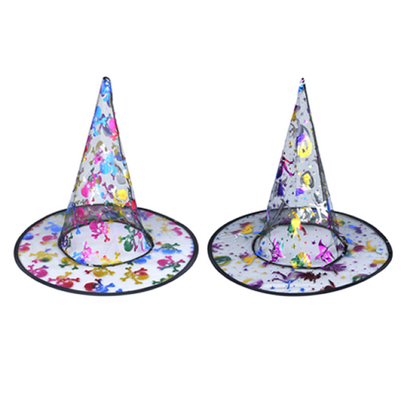 Multicolour Childrens Witch Hat Assorted